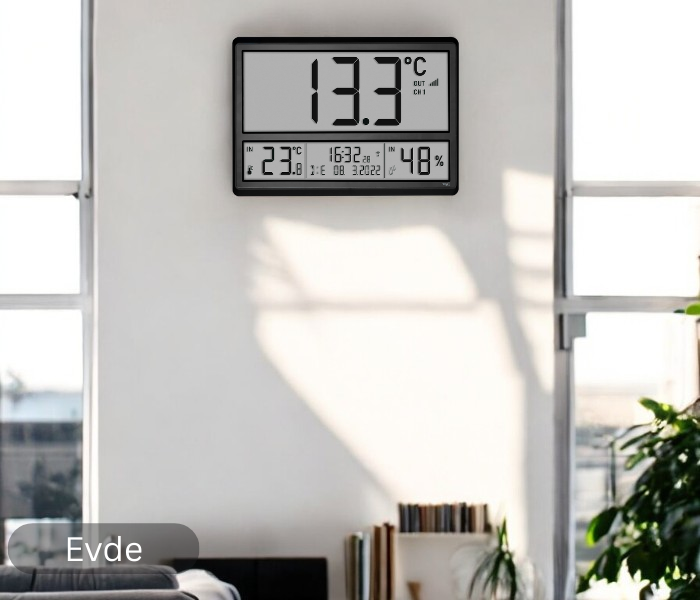 dijital saat termometre