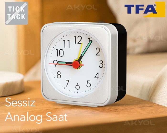 tfa 60.1019 sessiz analog çalar saat