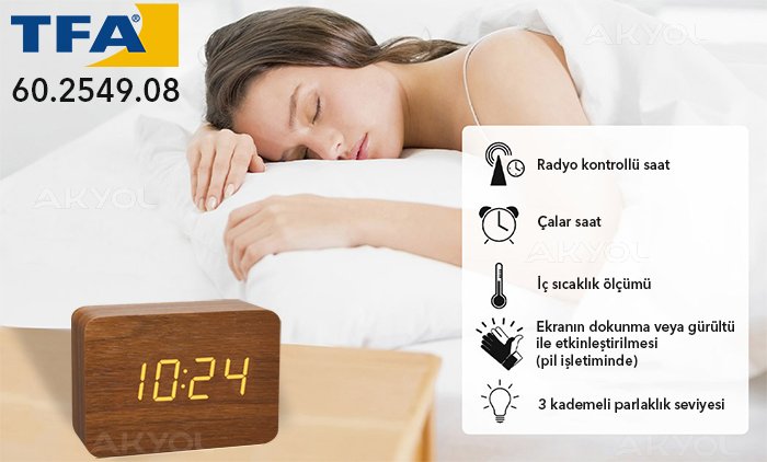 TFA 60.2549.08 ahşap termometre