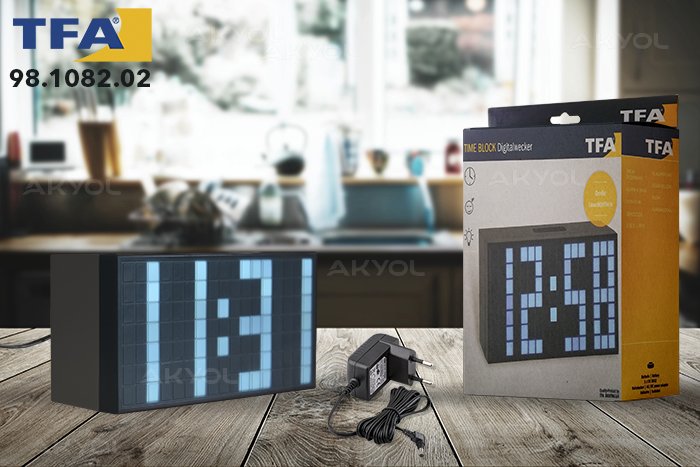 98.1082.02 led ışıklı çalar saat