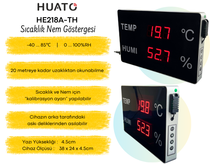 huato ısı nem ölçer