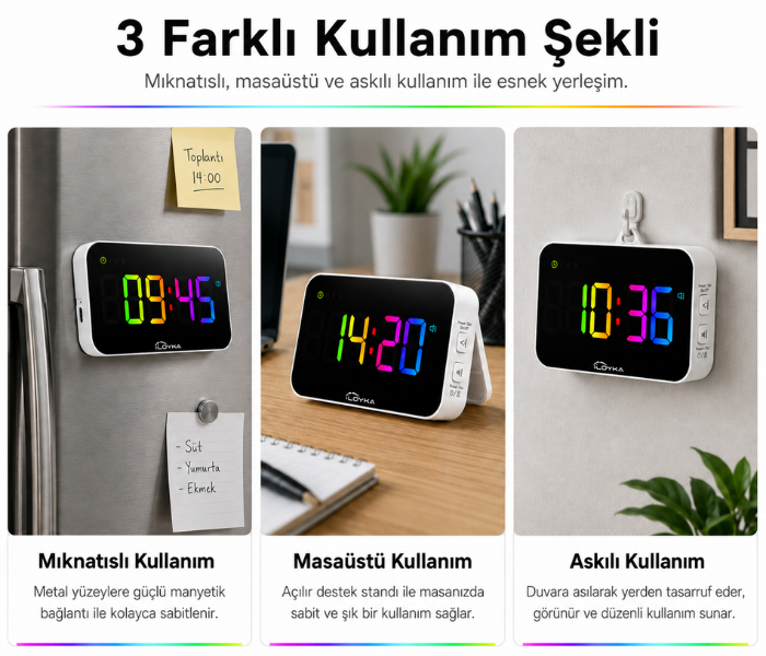 Geri sayım özellikli saat
