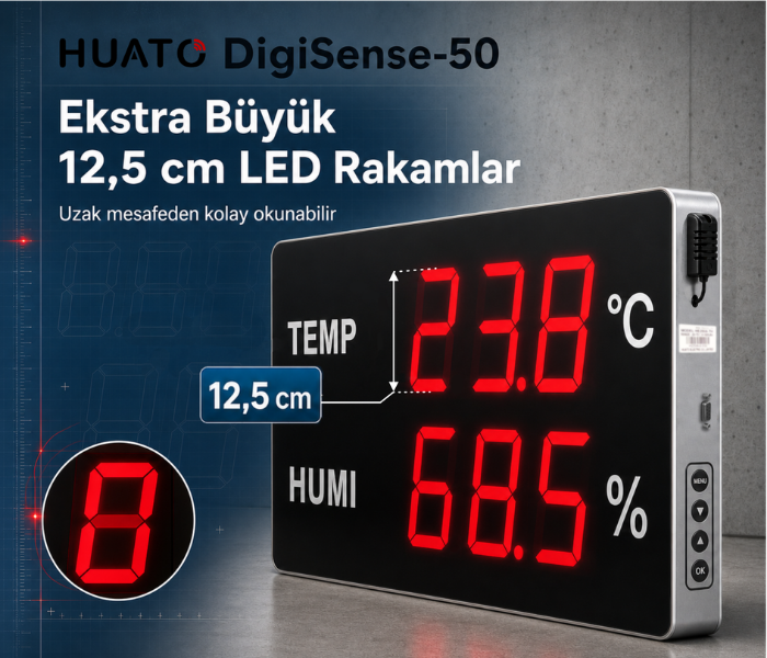 Huato DigiSense-50 göstergede 12,5 cm LED rakamlar