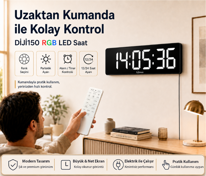snooze özellikli dijital saat