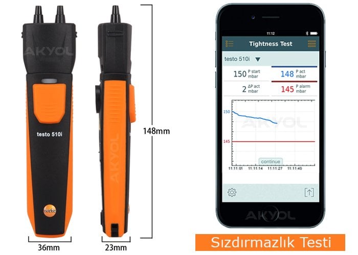 testo 510i basınç ölçüm cihazı