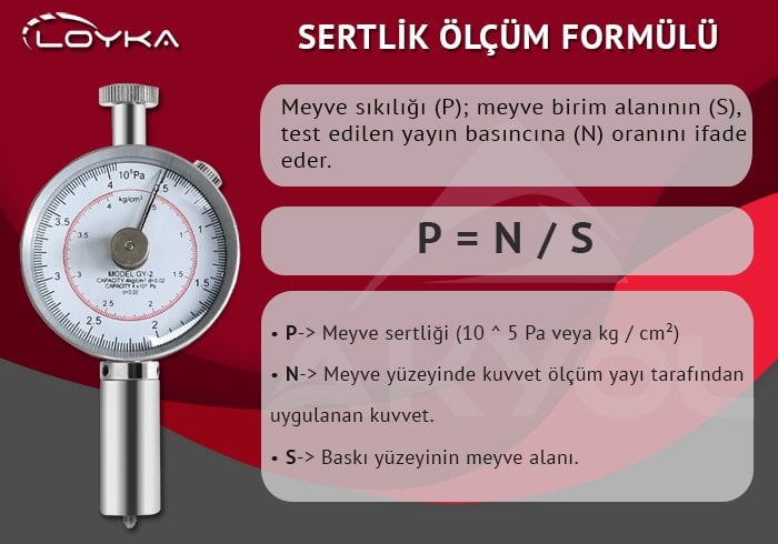 loyka meyve sertlik ölçer