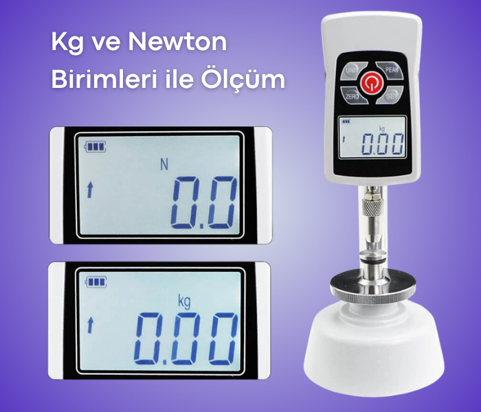 MTL-3 Kg ve Newton Birimleri ile Ölçüm Seçeneği