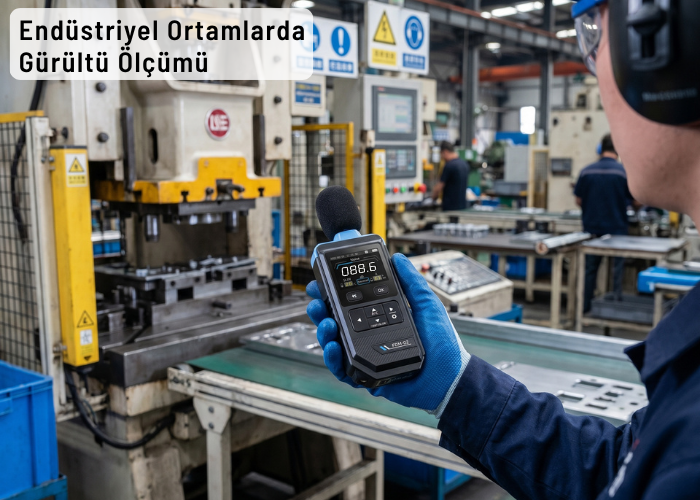  Desibel Ölçer ile Endüstriyel Ortamlarda Gürültü Ölçümü
