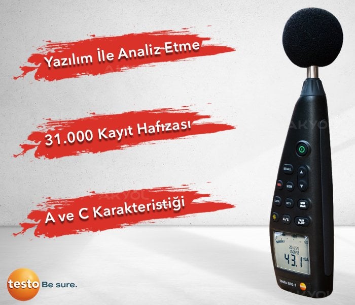 testo 816-1 ses ölçer