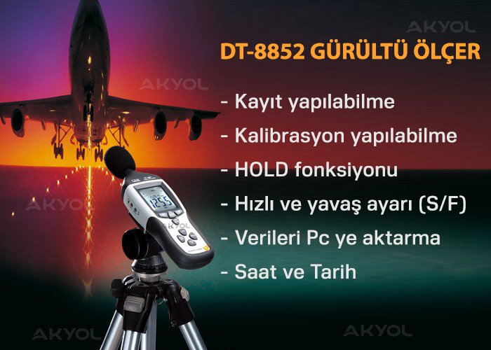 dt8852 gürültü ölçüm cihazı