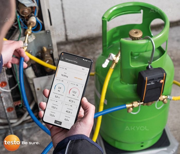 testo 560i gaz dolum terazisi