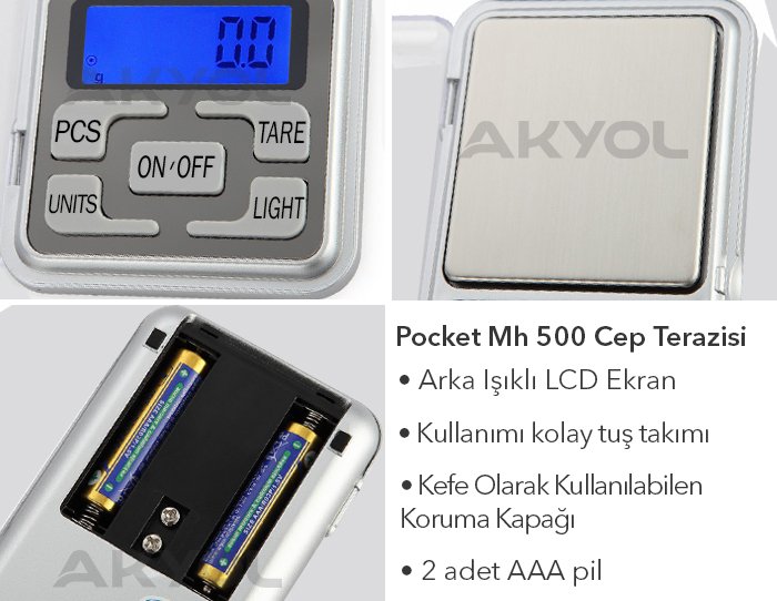 pocket mh 500 dijital cep terazisi