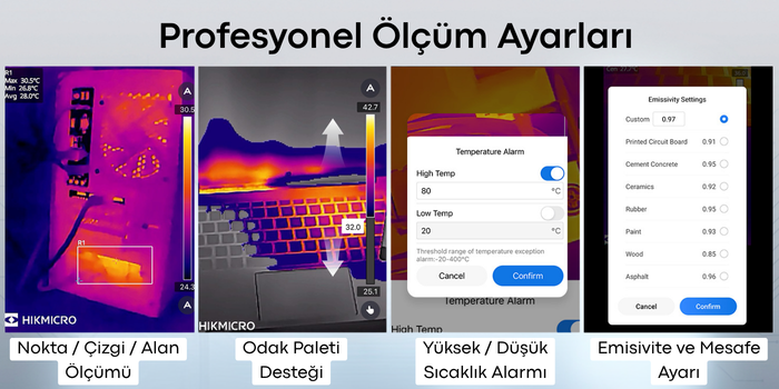  HIKMICRO Mini2Plus V2 iOS ve Android Uyumlu Mobil Termal Kamera Profesyonel Ölçüm
