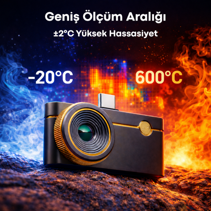 Thermal Master P3 Akıllı Telefonlar İçin Mobil Termal Kamera Ölçüm Aralığı