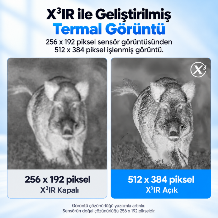 Thermal Master T2 Max X3IR işlenmiş termal görüntü karşılaştırması