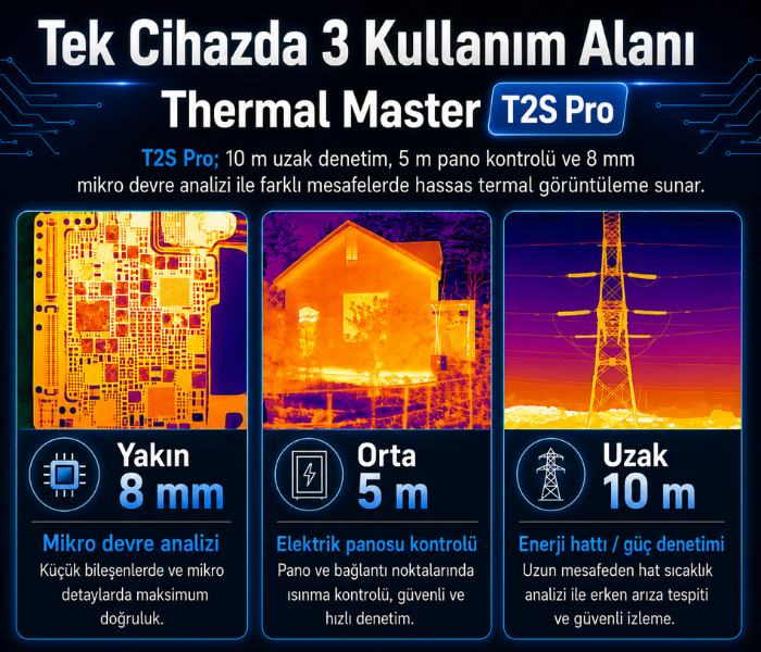 Ayarlanabilir lens termal kamera