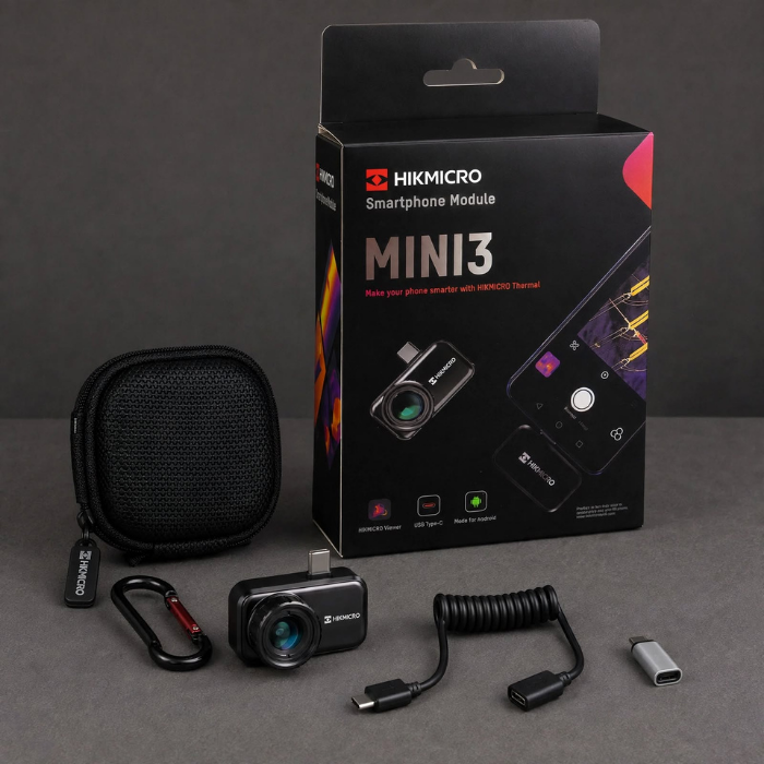 HIKMICRO Mini3 mobil termal kamera kutu içeriği