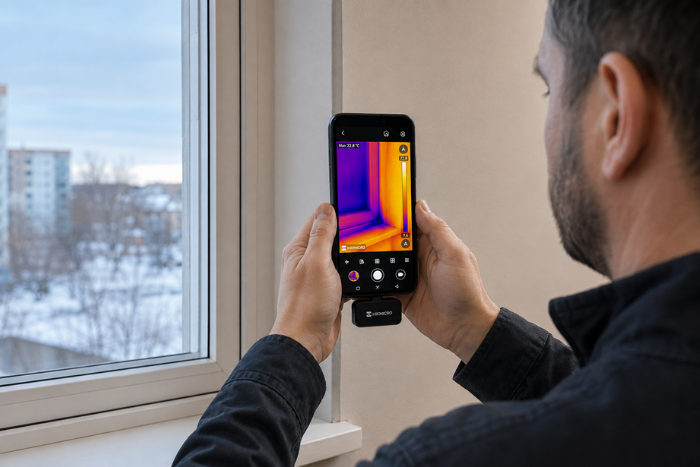 HIKMICRO Mini3 ile pencerede ısı kaçağı kontrolü