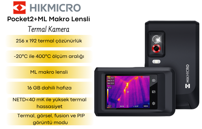 HIKMICRO Pocket2+ML Termal Kamera Özellikleri