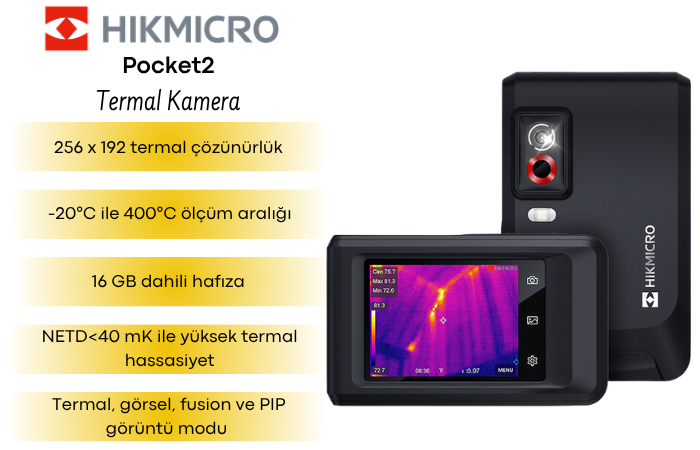 HIKMICRO Pocket2 Termal Kamera Özellikleri