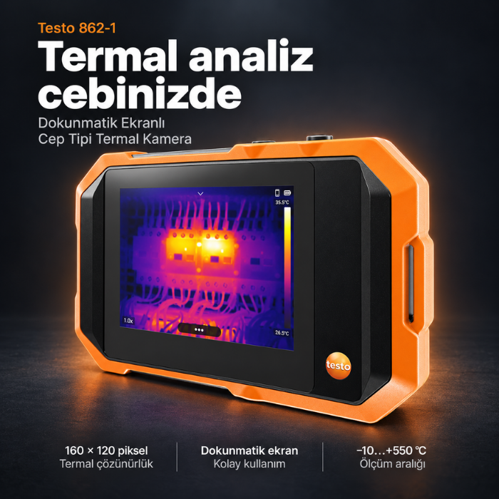 Testo 862-1 termal kameranın genel özellikleri