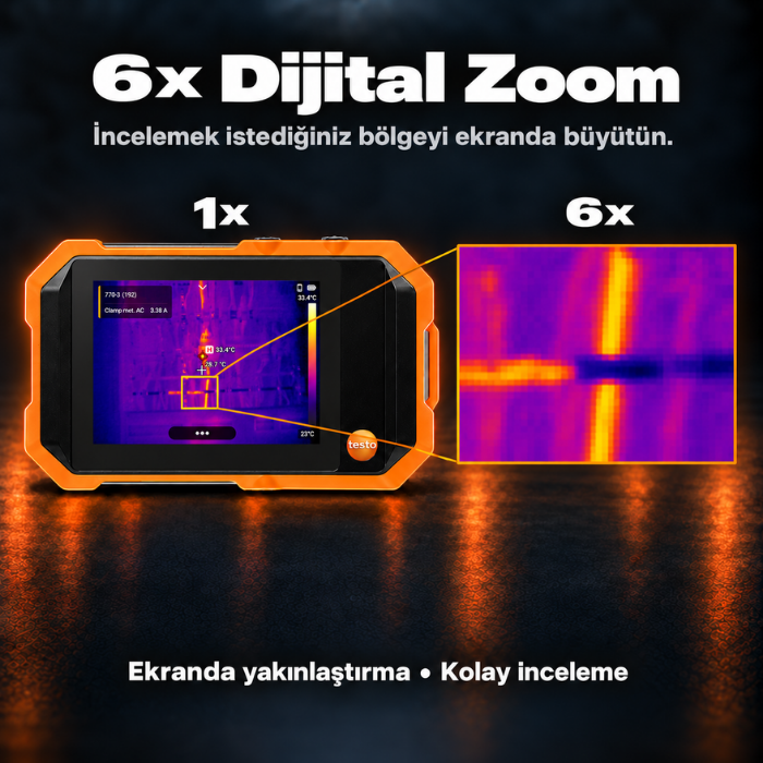 Testo 862-2 6x dijital yakınlaştırma