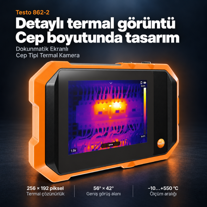 Testo 862-2 termal kameranın genel özellikleri