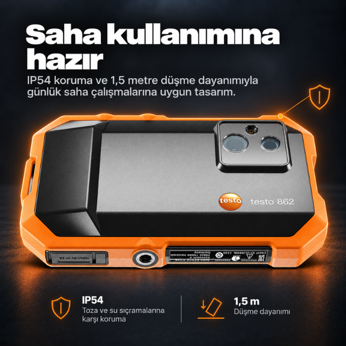 Testo 862-2 termal kameranın saha kullanım alanları