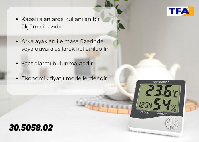 dijital sıcaklık nem ölçer
