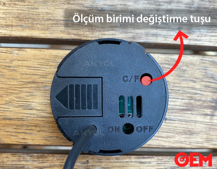 problu sıcaklık ve nem ölçer