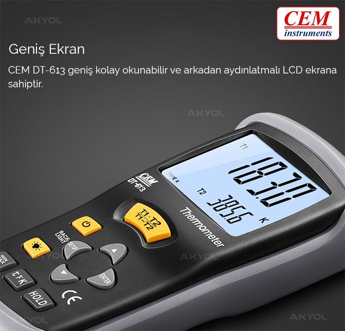 2 kanallı termometre cihazı