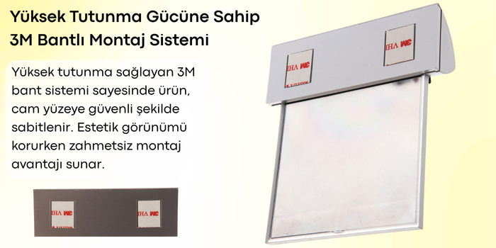 TFA 30.1035 ‘Vision Solar’ Işıklı Dış Pencere Termometresi 3M Bantlı Montaj Sistemi