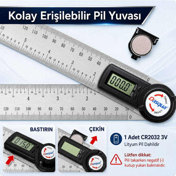Dasqua 1022-4300 açı ölçer şeması