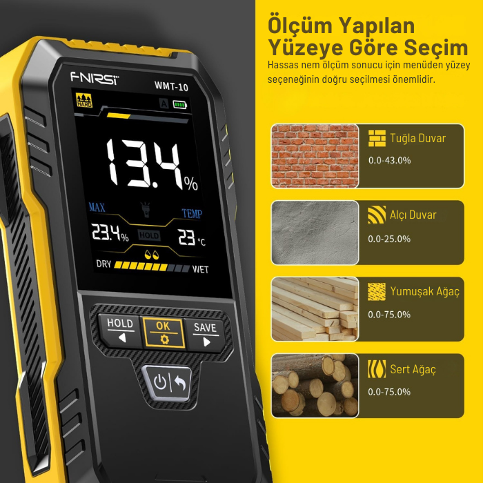 ahşap beton nem ölçer