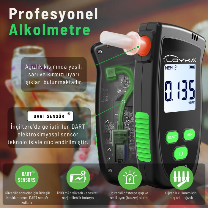 profesyonel alkolmetre