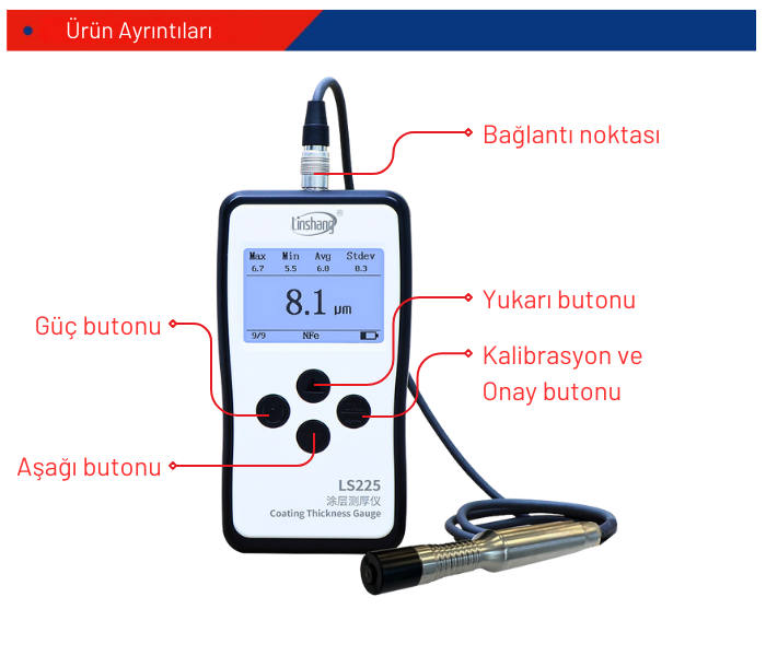 profesyonel kaplama kalınlığı ölçer