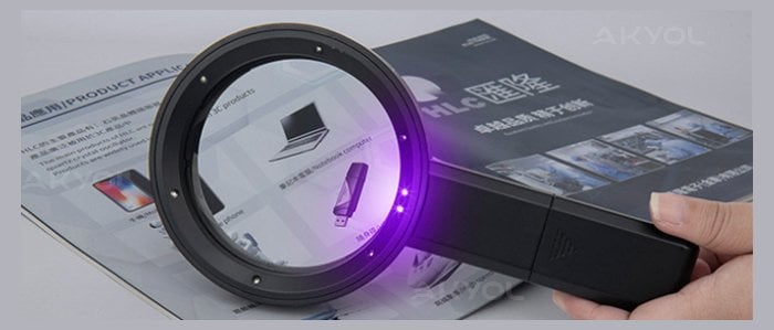 UV ledli büyüteç