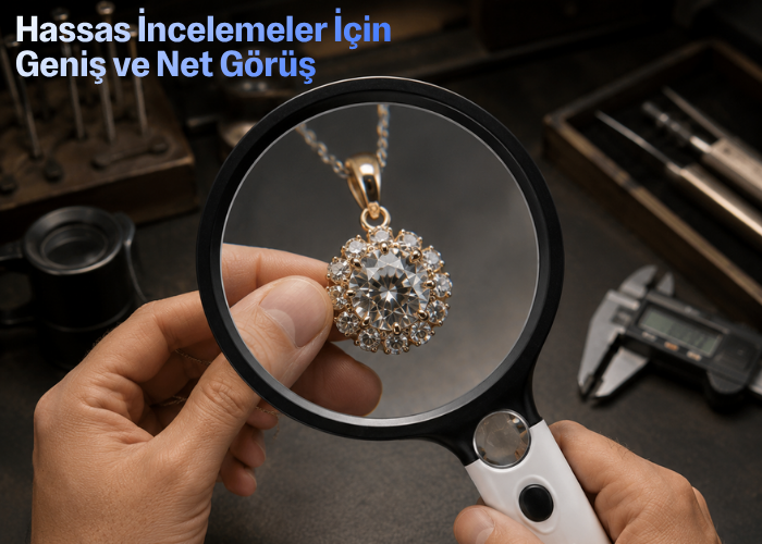 70138B büyüteç ile hassas inceleme