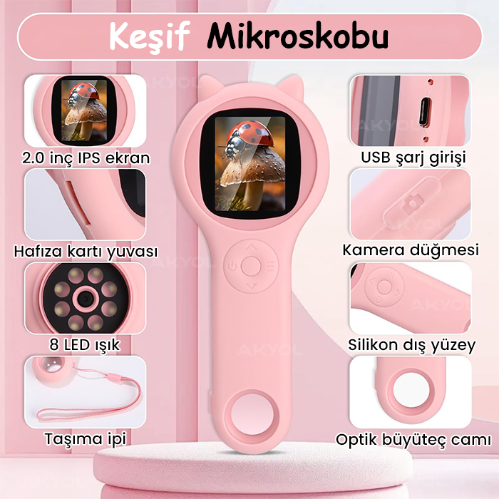 El tipi dijital mikroskop