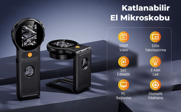 katlanır dijital mikroskop