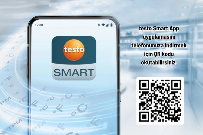 Testo Smart App indirme QR kodu