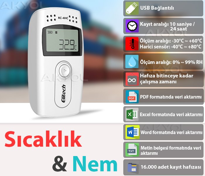 RC-4HC sıcaklık kayıt cihazı