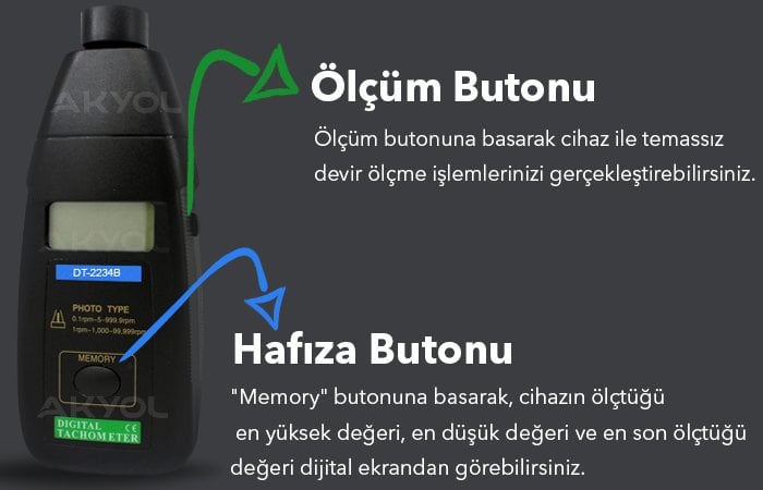 DT-2234B dijital devir ölçer