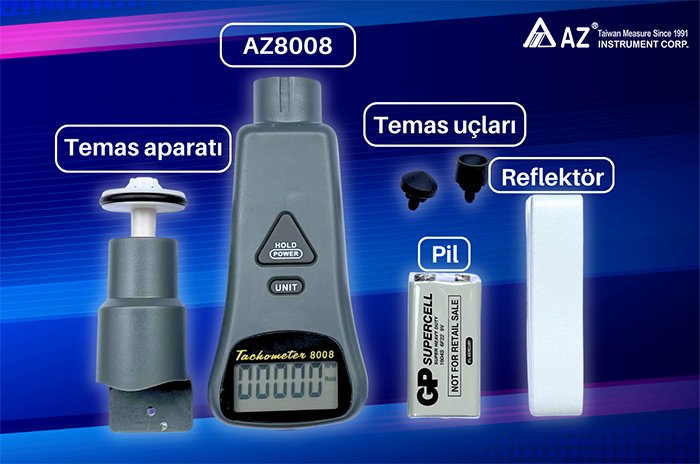 az8008 takometre