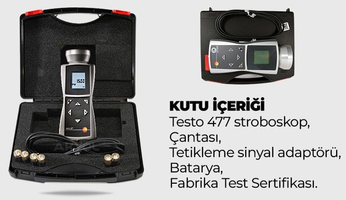 testo 477 ışıklı devir ölçer