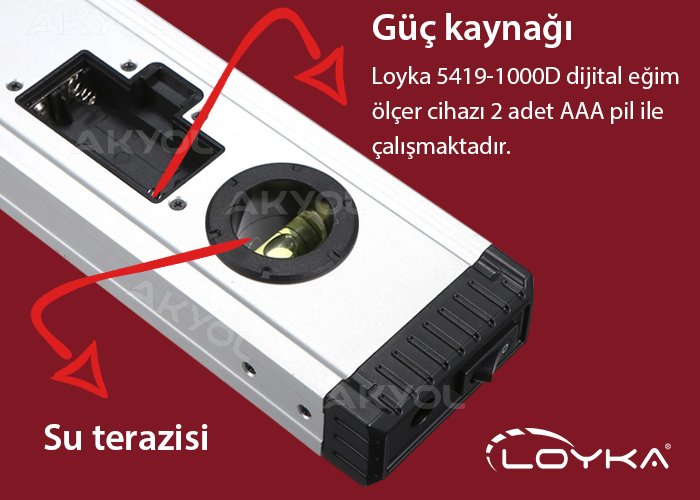 1 metrelik dijital su terazisi