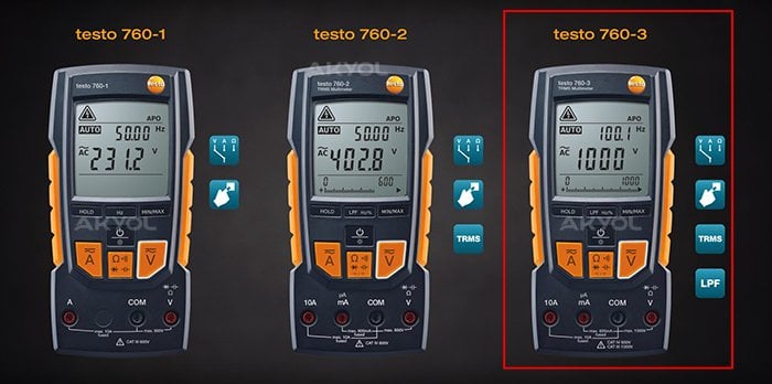 testo 760-3 elektrik test cihazı