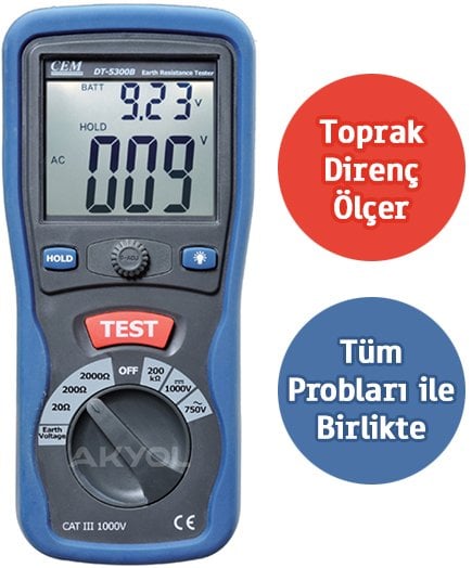 cem dt 5300b toprak direnci