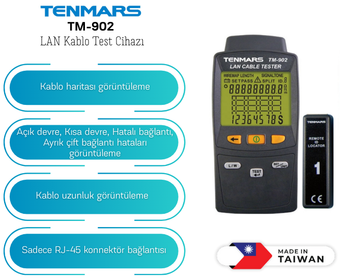 lan kablosu test cihazı