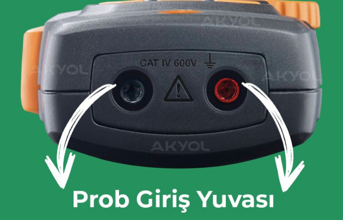 Testo 770-3 Çantalı Bluetooth’lu Pens Ampermetre Seti Prob Girişi